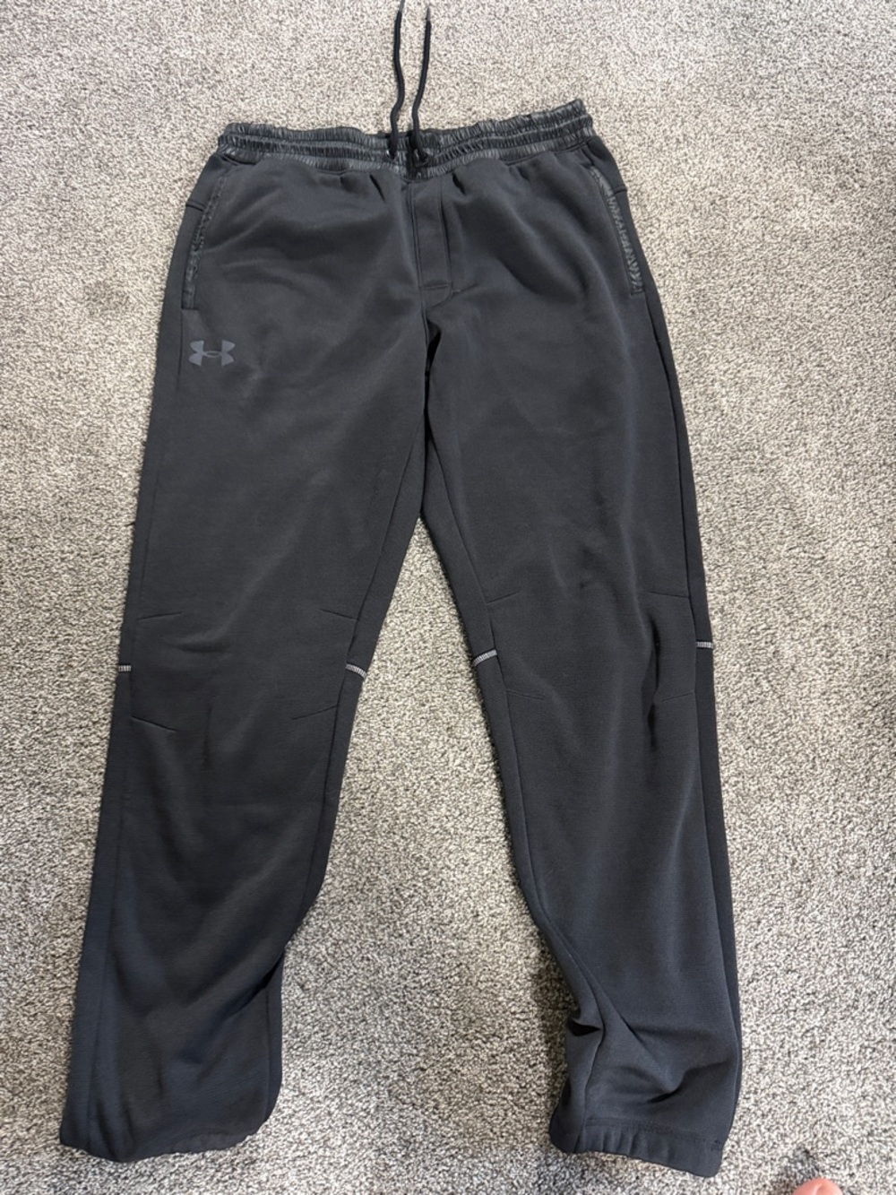 Under Armour Men's Black Athletic Joggers with Reflective Details